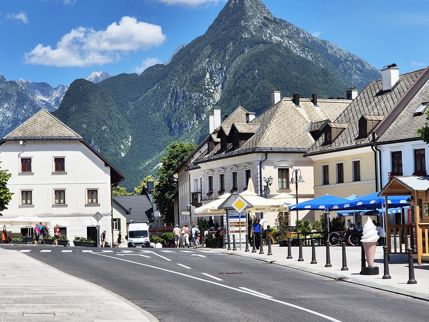 Het plaatsje Bovec